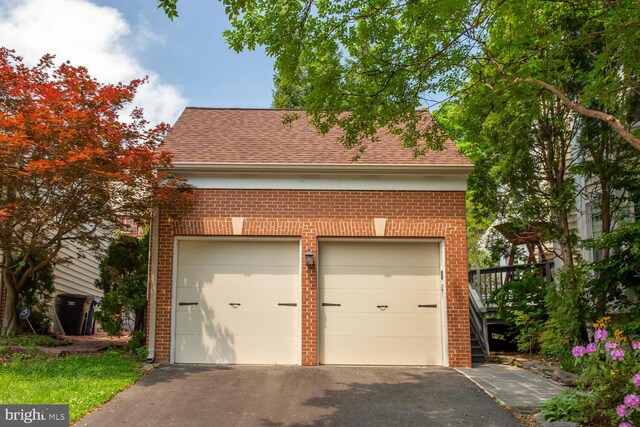 1201 Dartmouth Rd, Alexandria, VA 22314 - garage with asphalt driveway