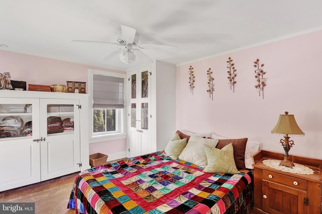 2538 Church Ln, Doylestown, PA 18902 - bedroom with ceiling fan and crown molding