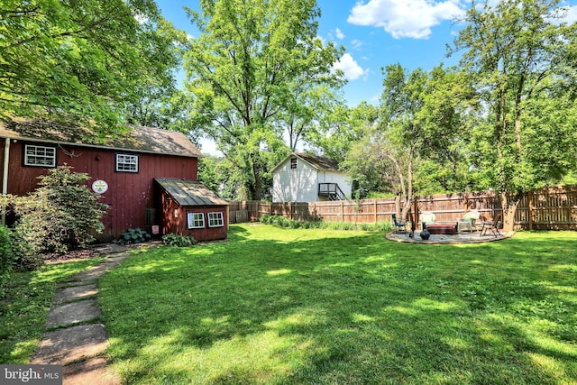 2538 Church Ln, Doylestown, PA 18902 - view of yard featuring a fire pit and a patio