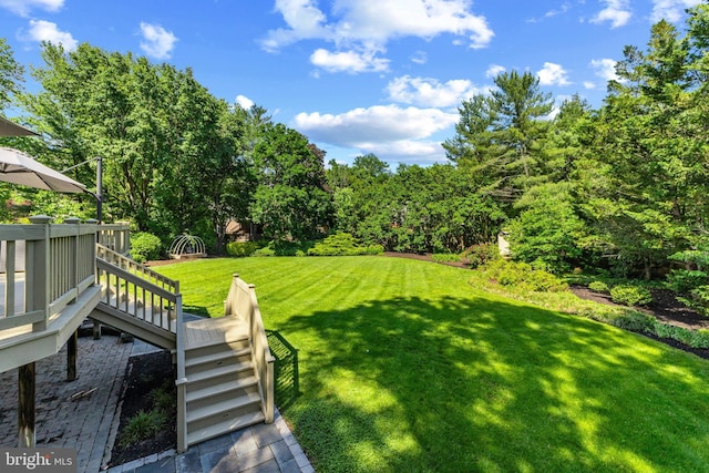 2200 Traies Ct, Alexandria, VA 22306 - view of grassy yard featuring stairs