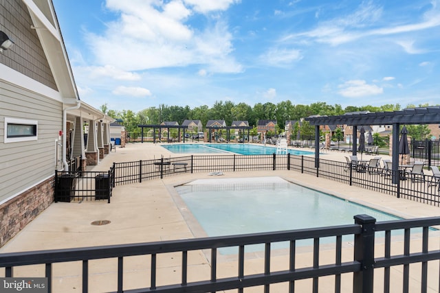 14438 Mattawoman Dr Unit 5000H, Brandywine, MD 20613 - community pool featuring a patio and a pergola