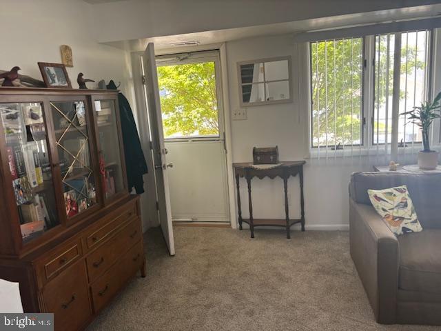 101 11th St N # A, Brigantine, NJ 08203 - doorway to outside with carpet and baseboards