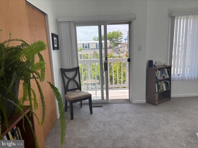 101 11th St N # A, Brigantine, NJ 08203 - living area with carpet floors and baseboards