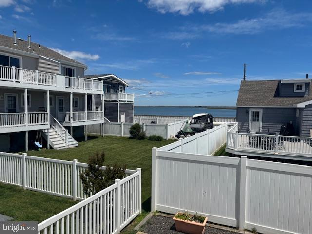 101 11th St N # A, Brigantine, NJ 08203 - water view with a fenced backyard