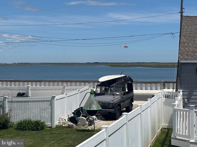 101 11th St N # A, Brigantine, NJ 08203 - water view featuring a fenced backyard