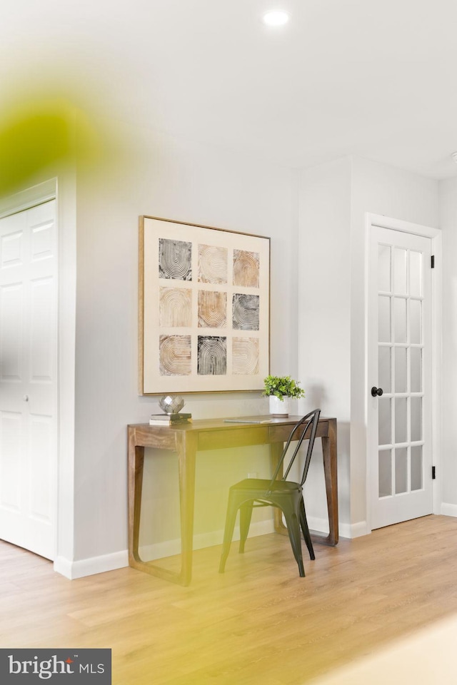 112 Morris Ave, Woodlyn, PA 19094 - home office with wood finished floors and baseboards
