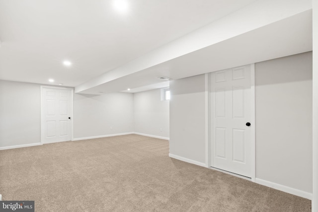 112 Morris Ave, Woodlyn, PA 19094 - finished below grade area featuring carpet flooring, baseboards, and recessed lighting