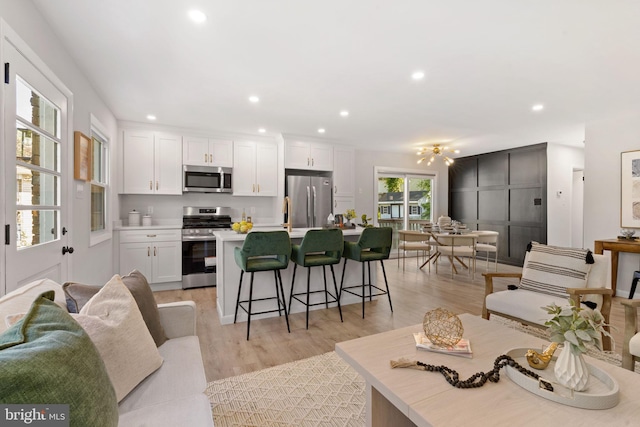 112 Morris Ave, Woodlyn, PA 19094 - living area with recessed lighting and light wood finished floors