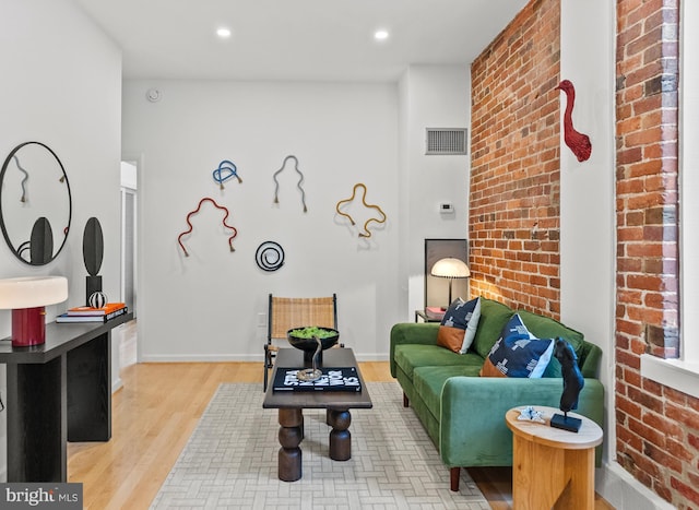 1615 Q St NW Unit 214, Washington, DC 20009 - living room featuring light wood-style flooring and recessed lighting
