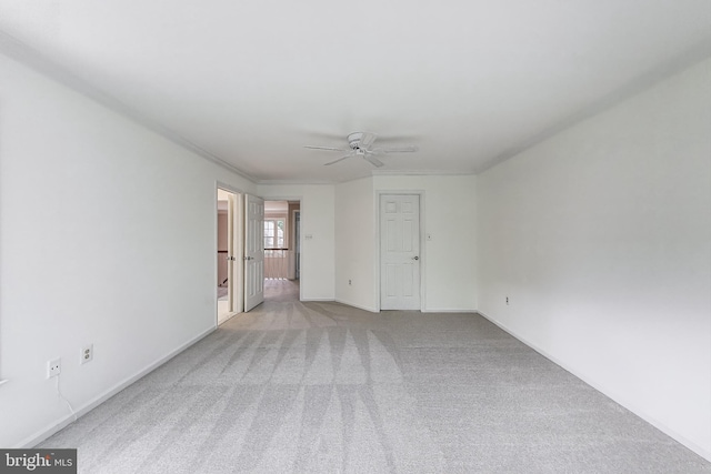 10106 Waterside Dr, Burke, VA 22015 - carpeted spare room with a ceiling fan and baseboards