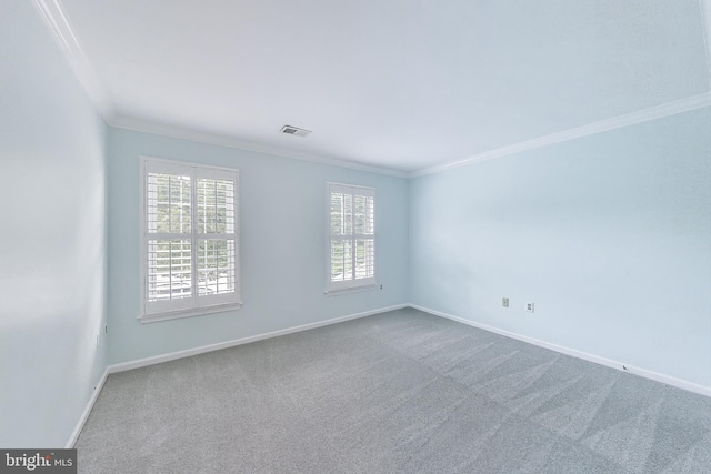 10106 Waterside Dr, Burke, VA 22015 - empty room with crown molding, carpet flooring, and baseboards