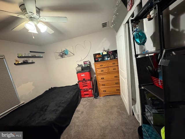 23 Winding Rd, Levittown, PA 19057 - carpeted bedroom with ceiling fan