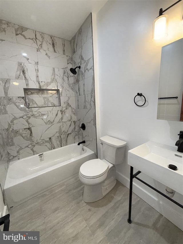 40 Bryant St NW, Washington, DC 20001 - bathroom featuring toilet and shower / tub combination