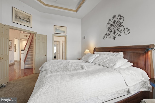 66 Farmview Ln, Lititz, PA 17543 - carpeted bedroom with a tray ceiling