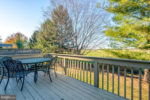 66 Farmview Ln, Lititz, PA 17543 - wooden deck featuring outdoor dining area