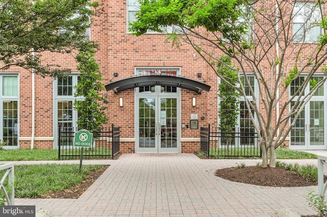 1391 Pennsylvania Ave SE Unit 348, Washington, DC 20003 - property entrance with french doors and brick siding