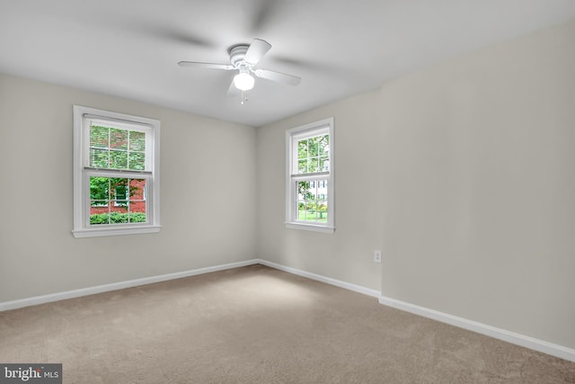 6517 Potomac Ave Unit A2, Alexandria, VA 22307 - carpeted spare room featuring ceiling fan and baseboards