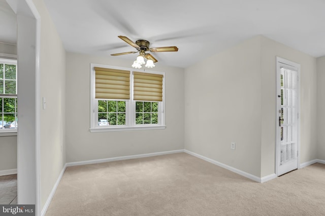 6517 Potomac Ave Unit A2, Alexandria, VA 22307 - empty room with plenty of natural light, carpet, and a ceiling fan