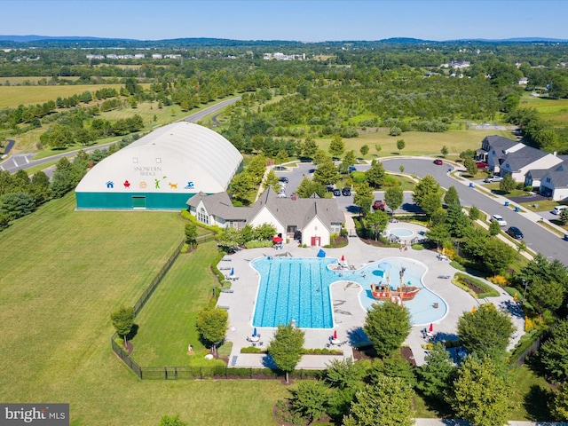 113 Heyford Dr, Stephenson, VA 22656 - aerial view of a pool area