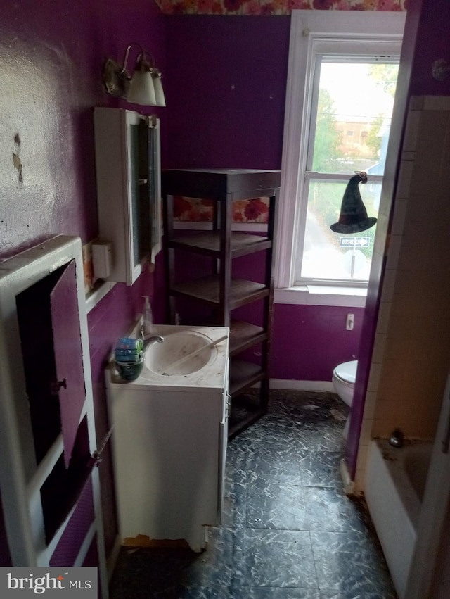 4417 Old York Rd, Baltimore, MD 21212 - bathroom with vanity and toilet