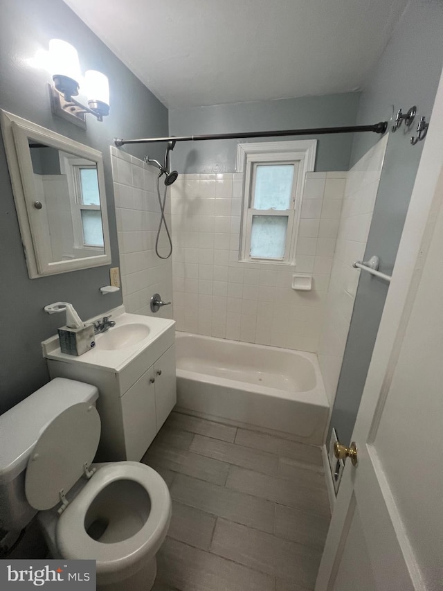 3403 Murdock Rd, Kensington, MD 20895 - full bathroom featuring toilet, shower / bathtub combination, healthy amount of natural light, and vanity