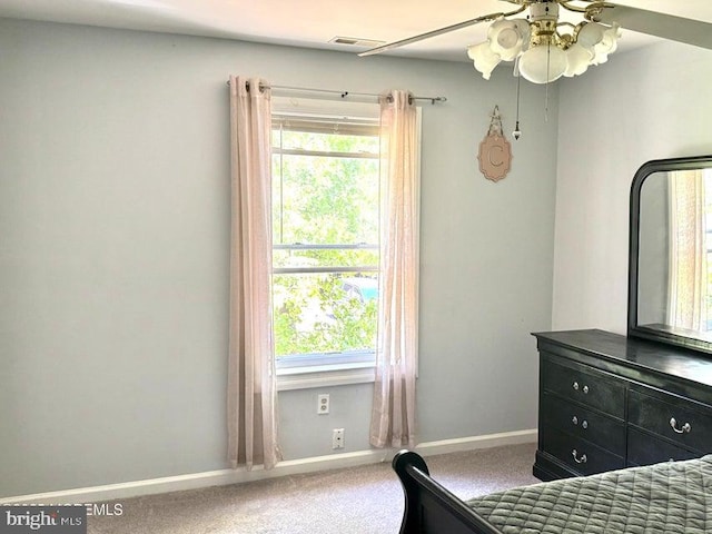 159 Harwich St, Browns Mills, NJ 08015 - bedroom with carpet flooring, baseboards, and a ceiling fan