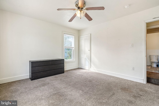 820 Cumberland St, Gloucester City, NJ 08030 - unfurnished bedroom featuring carpet flooring, baseboards, and ceiling fan