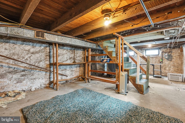 820 Cumberland St, Gloucester City, NJ 08030 - below grade area with stairway and gas meter