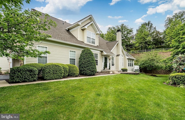 256 Silverbell Ct, West Chester, PA 19380 - new england style home with roof with shingles and a chimney