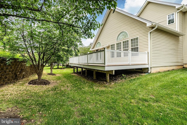 256 Silverbell Ct, West Chester, PA 19380 - view of property exterior with a wooden deck and a yard