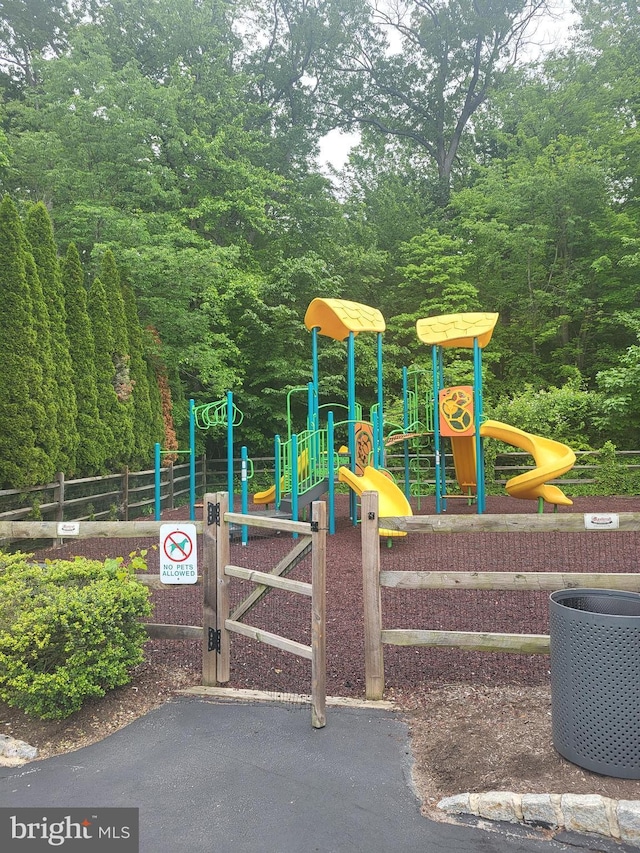 256 Silverbell Ct, West Chester, PA 19380 - community jungle gym with a wooded view