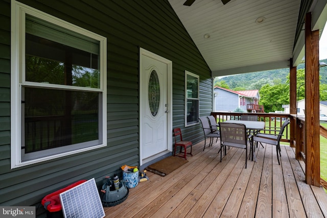 94 Eagle Ct, Woodstock, VA 22664 - deck featuring outdoor dining area