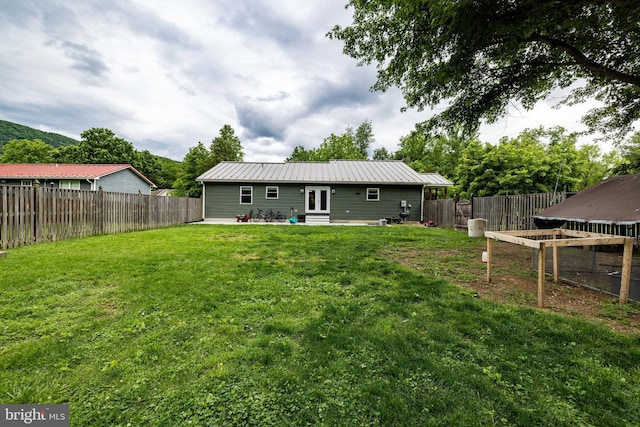 94 Eagle Ct, Woodstock, VA 22664 - back of property featuring french doors and a patio area
