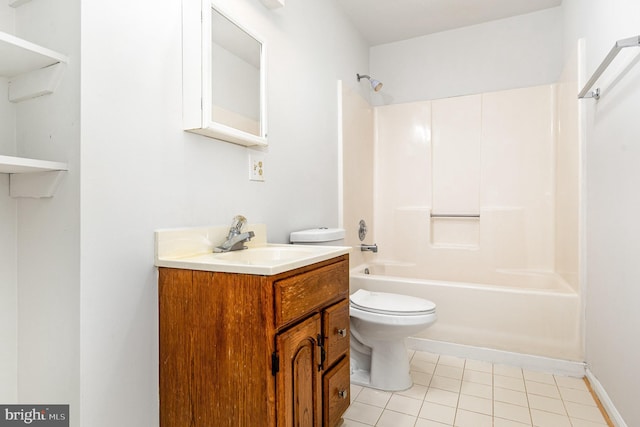 211 Westminster Ln Unit 119, Stafford, VA 22556 - bathroom with tile patterned floors, toilet, bathtub / shower combination, and vanity