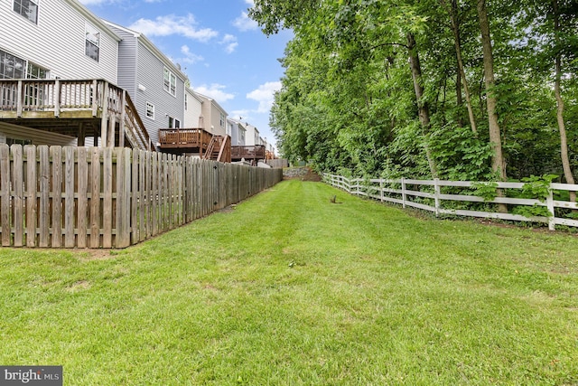 211 Westminster Ln Unit 119, Stafford, VA 22556 - view of yard with a wooden deck