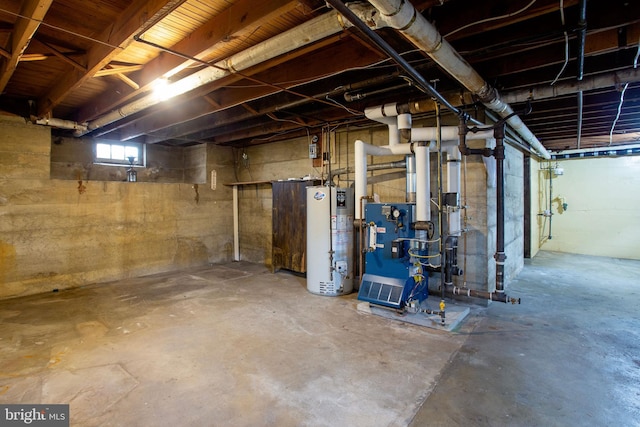 837 Broadway, Hanover, PA 17331 - basement with gas water heater