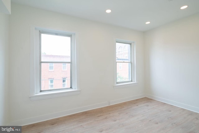 1606 Wharton St, Philadelphia, PA 19146 - unfurnished room featuring plenty of natural light, light wood-type flooring, baseboards, and recessed lighting