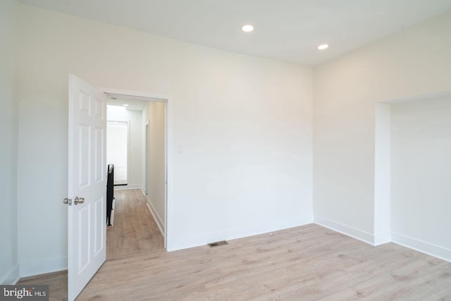 1606 Wharton St, Philadelphia, PA 19146 - unfurnished room with light wood-type flooring, baseboards, and recessed lighting