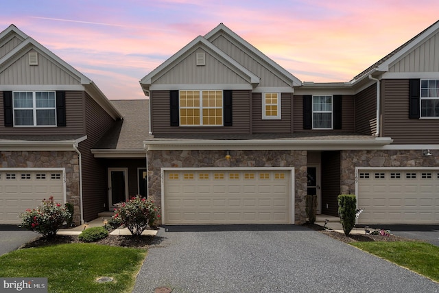 1771 Shady Ln, Mechanicsburg, PA 17055 - view of front of property with stone siding, board and batten siding, and driveway