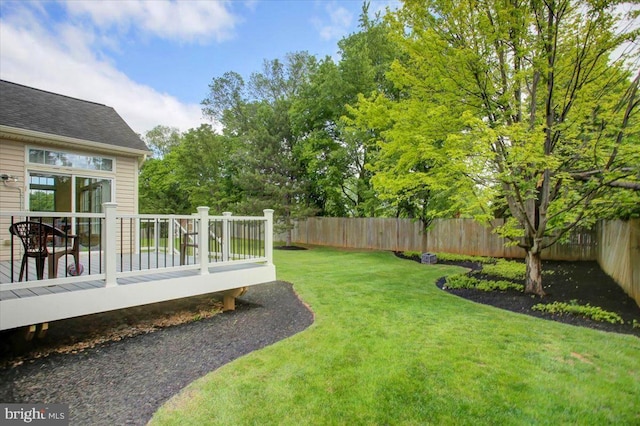 10526 Jasper Dr S, Greencastle, PA 17225 - view of yard with a wooden deck