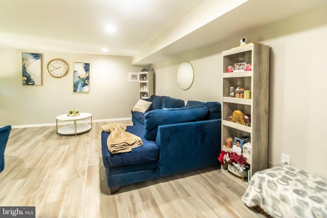 4548 Conwell Dr, Annandale, VA 22003 - living area with wood finished floors and baseboards