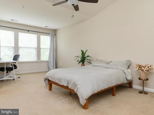 6888 Tasker Fls, Elkridge, MD 21075 - bedroom featuring carpet floors, a ceiling fan, and an office area