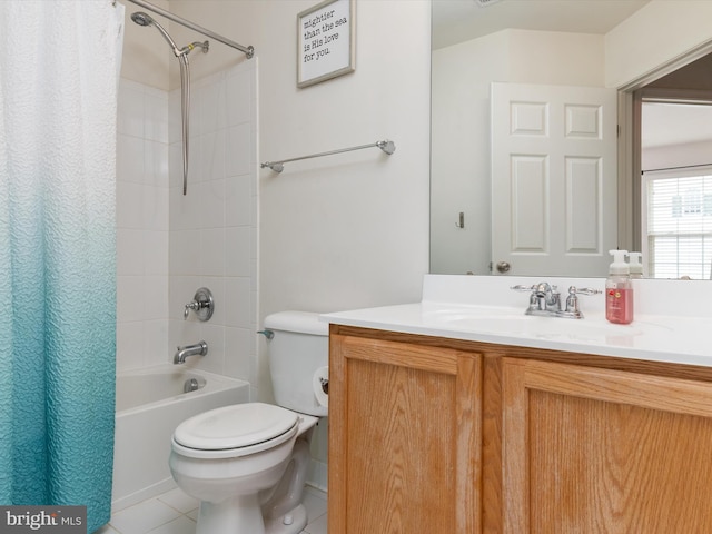 6888 Tasker Fls, Elkridge, MD 21075 - full bath with vanity, shower / bath combination with curtain, and tile patterned floors