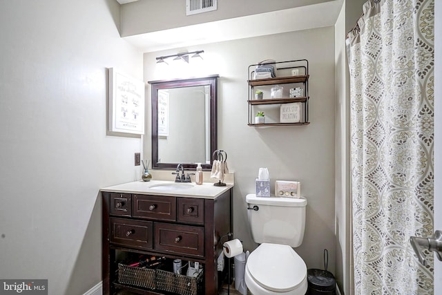 2305A Yarmouth Ln, Mount Laurel, NJ 08054 - full bathroom featuring vanity, toilet, and a shower with curtain