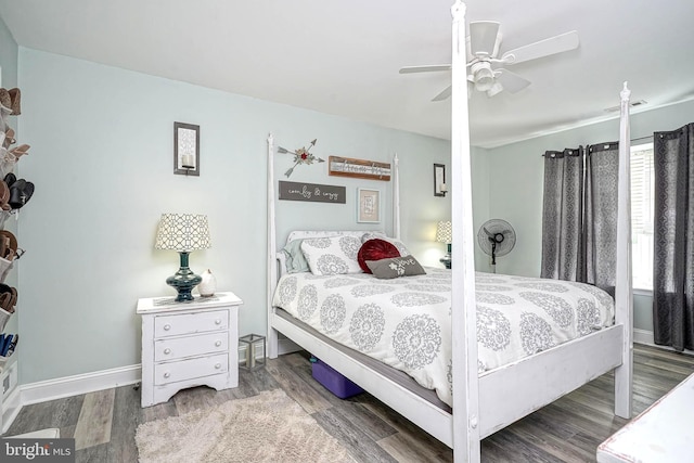 2305A Yarmouth Ln, Mount Laurel, NJ 08054 - bedroom featuring wood finished floors, ceiling fan, and baseboards