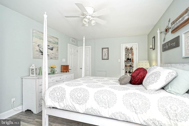 2305A Yarmouth Ln, Mount Laurel, NJ 08054 - bedroom featuring wood finished floors, ceiling fan, and baseboards
