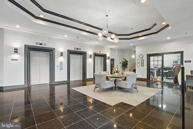 1001 Randolph St N Unit 523, Arlington, VA 22201 - common area featuring ornamental molding and recessed lighting
