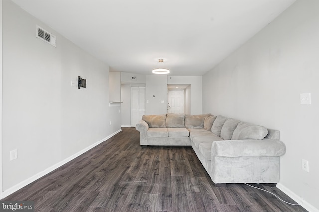 1001 Randolph St N Unit 523, Arlington, VA 22201 - living area featuring dark wood-type flooring and baseboards