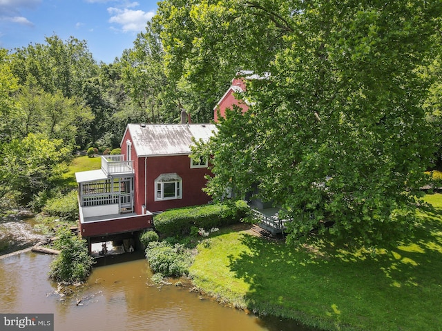 6908 S Roxbury Mill Rd, Spotsylvania, VA 22551 - aerial view of property and surrounding area featuring a nearby body of water