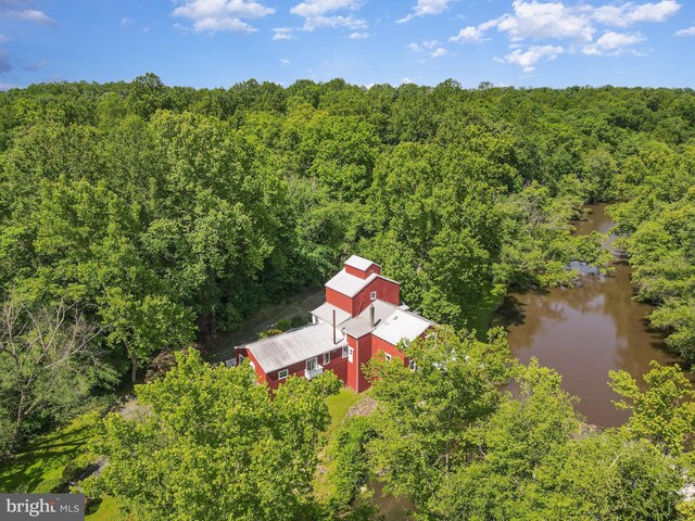 6908 S Roxbury Mill Rd, Spotsylvania, VA 22551 - view from above of property with a forest and a large body of water